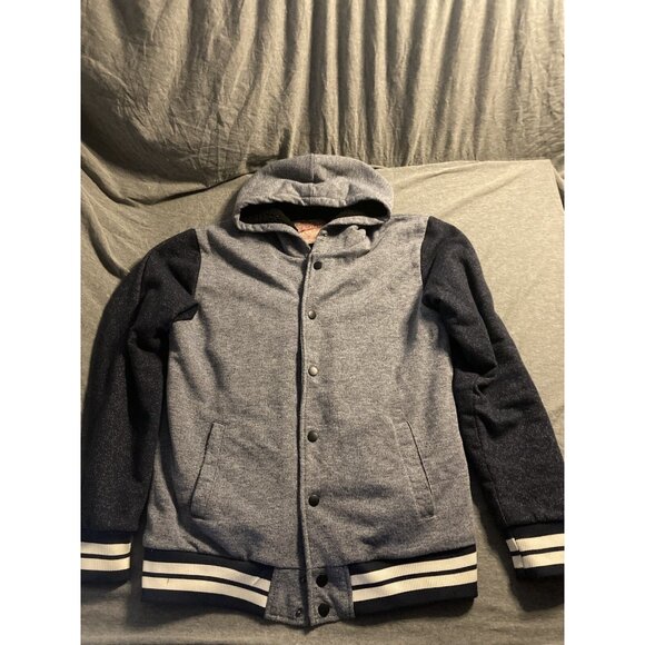 Brooklyn Cloth Mfg Co Varsity Style Hooded Jacket Size Medium - Picture 1 of 9